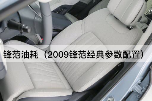 锋范油耗（2023年最新数据）