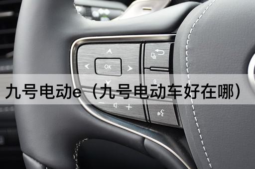 九号电动e（九号电动车优势解析）