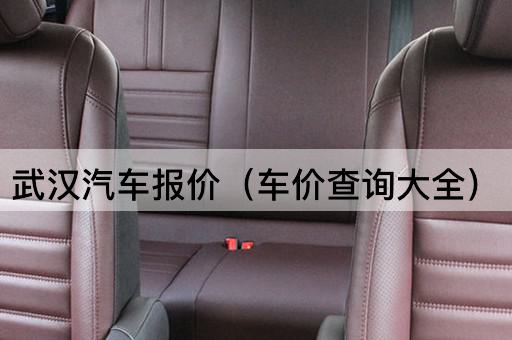 武汉汽车报价（车价查询大全）