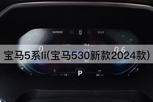宝马5系li(宝马530新款2024款)