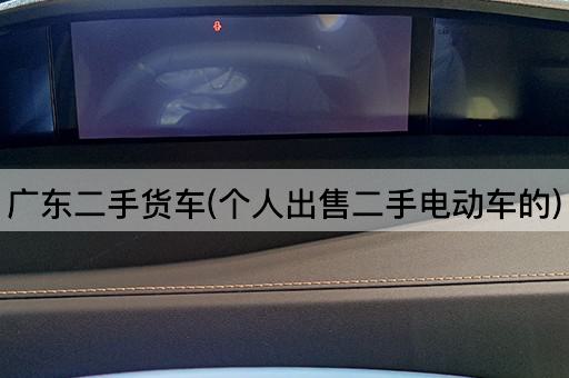 *二手货车(个人出售二手电动车的)