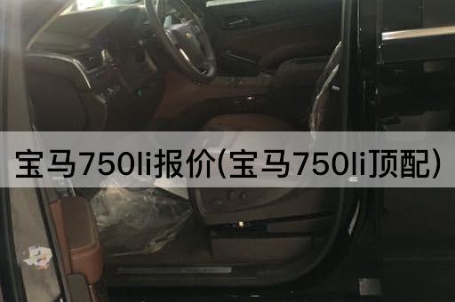 宝马750li报价(宝马750li顶配)