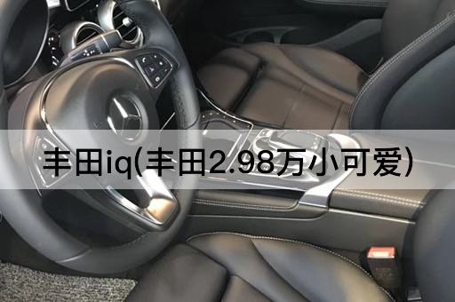 丰田iq(丰田2.98万小可爱)