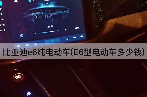 比亚迪e6纯电动车(E6型电动车多少钱)