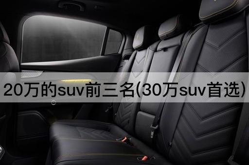 20万的suv前三名(30万suv首选)