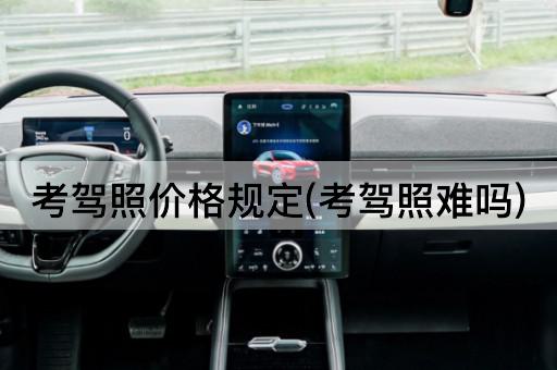 考驾照价格规定(考驾照难吗)