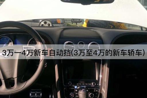 3万一4万新车自动挡(3万至4万的新车轿车)