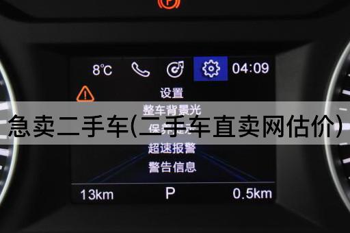 急卖二手车(二手车直卖网估价)