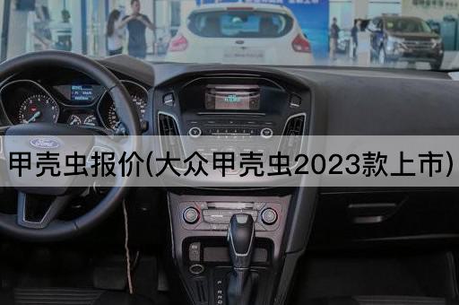 甲壳虫报价(大众甲壳虫2023款上市)