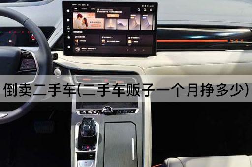 倒卖二手车(二手车贩子一个月挣多少)