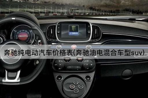 奔驰纯电动汽车价格表(奔驰油电混合车型suv)