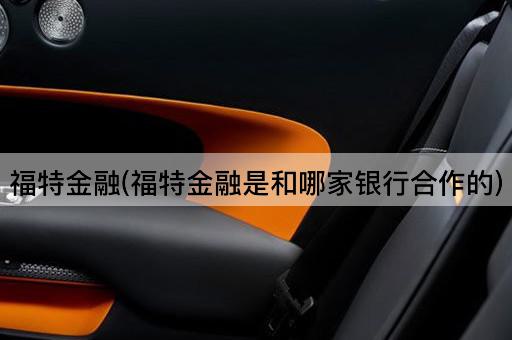 福特金融(福特金融是和哪家银行合作的)