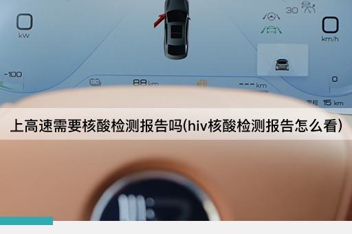 上高速需要核酸检测报告吗(hiv核酸检测报告怎么看)