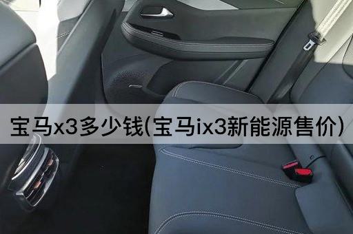 宝马x3多少钱(宝马ix3新能源售价)
