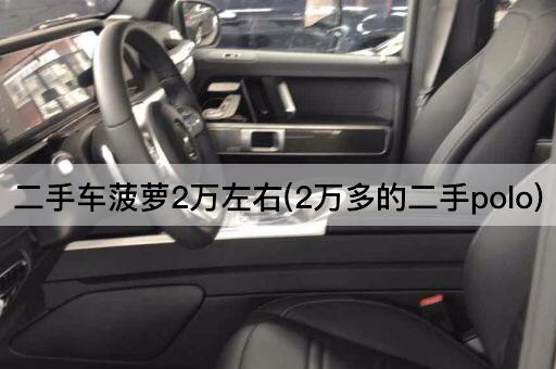 二手车菠萝2万左右(2万多的二手polo)