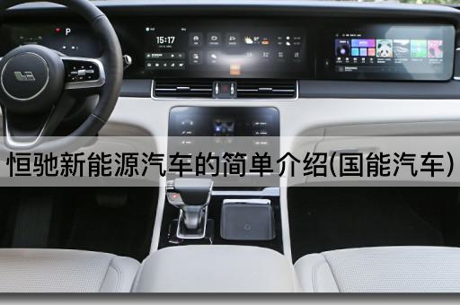 恒驰新能源汽车的简单介绍(国能汽车)