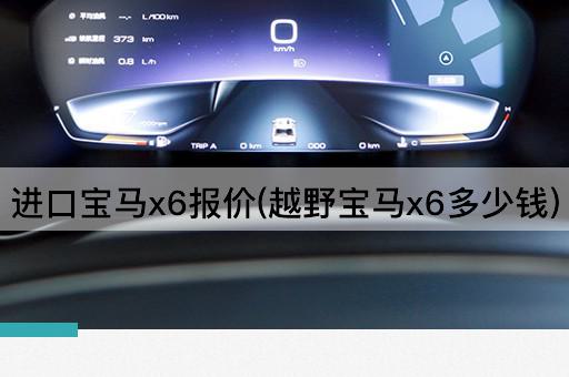 进口宝马x6报价(越野宝马x6多少钱)