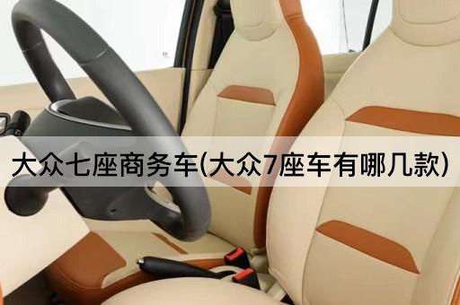 大众七座商务车(大众7座车有哪几款)