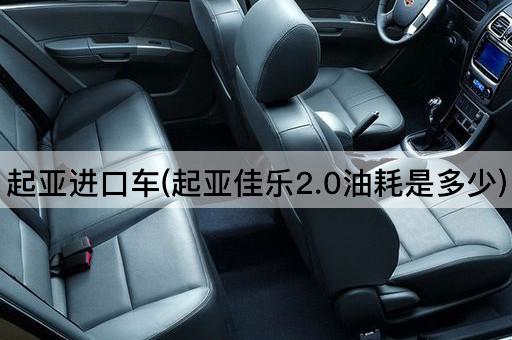 起亚进口车(起亚佳乐2.0油耗是多少)