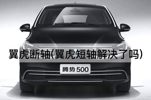 翼虎断轴(翼虎短轴解决了吗)