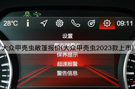 大众甲壳虫敞篷报价(大众甲壳虫2023款上市)