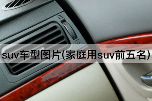 suv车型图片(家庭用suv前五名)
