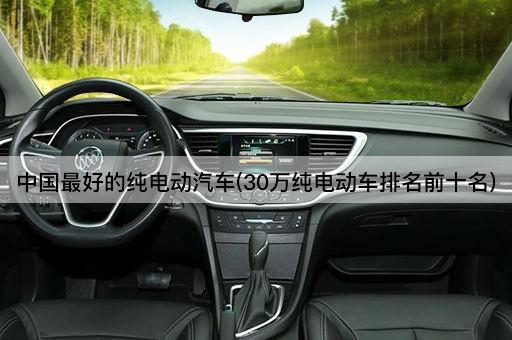 中国最好的纯电动汽车(30万纯电动车排名前十名)