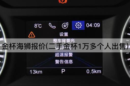 金杯海狮报价(二手金杯1万多个人出售)