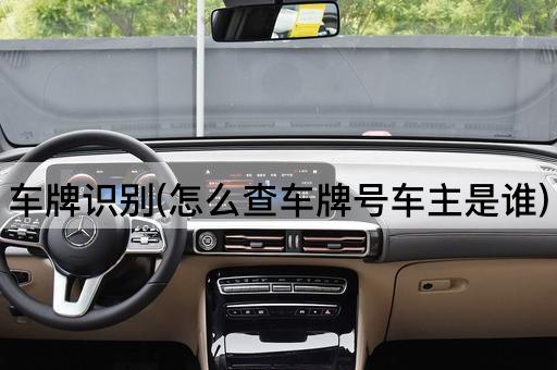 车牌识别(怎么查车牌号车主是谁)