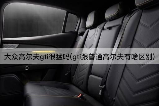 大众高尔夫gti很猛吗(gti跟普通高尔夫有啥区别)