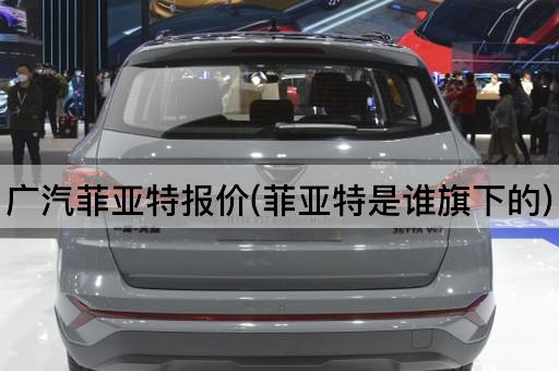 广汽菲亚特报价(菲亚特是谁旗下的)