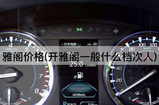 雅阁价格(开雅阁一般什么档次人)