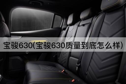 宝骏630(宝骏630质量到底怎么样)
