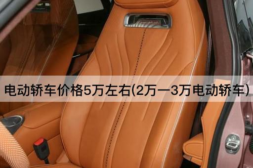 电动轿车价格5万左右(2万一3万电动轿车)
