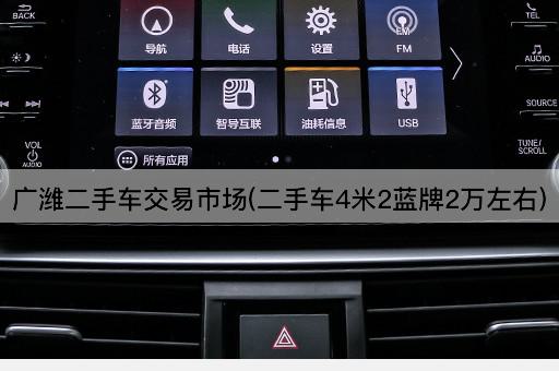 广潍二手车交易市场(二手车4米2蓝牌2万左右)