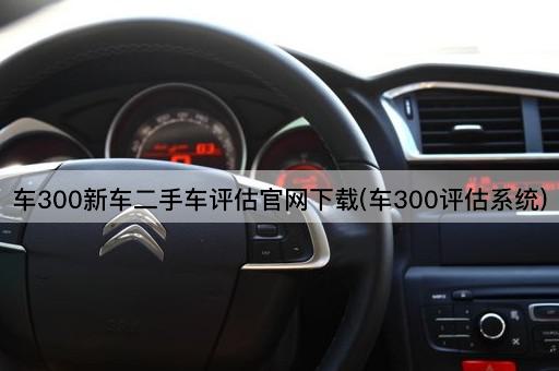 车300新车二手车评估官网下载(车300评估系统)