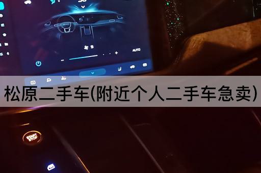 松原二手车(附近个人二手车急卖)