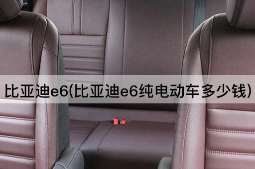 比亚迪e6(比亚迪e6纯电动车多少钱)