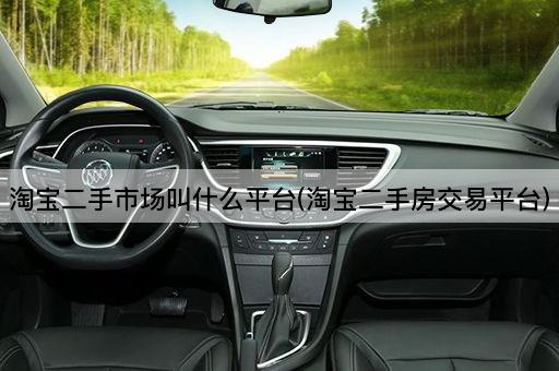 淘宝二手市场叫什么平台(淘宝二手房交易平台)