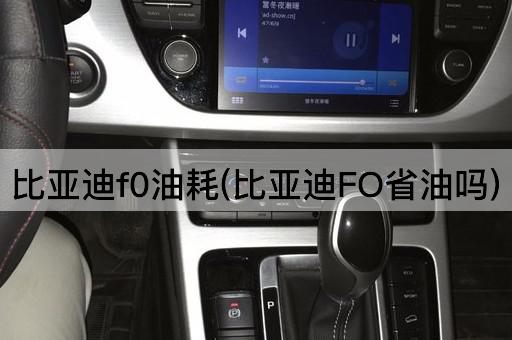 比亚迪f0油耗(比亚迪FO省油吗)