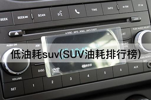 低油耗suv(SUV油耗排行榜)