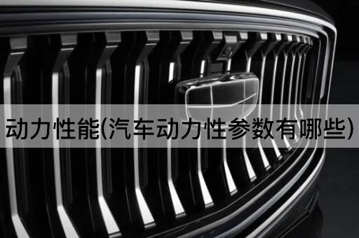 动力性能(汽车动力性参数有哪些)