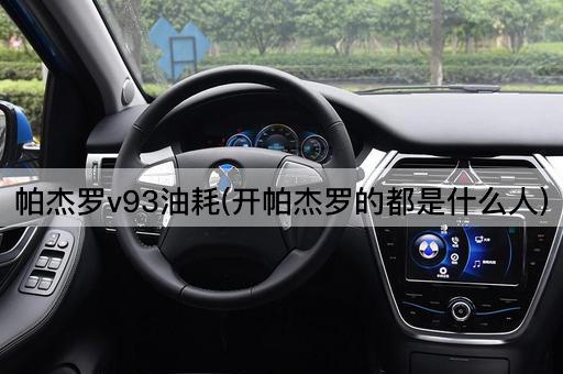 帕杰罗v93油耗(开帕杰罗的都是什么人)