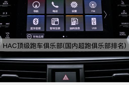 HAC顶级跑车俱乐部(国内超跑俱乐部排名)
