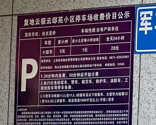 业主停车费收费标准(住宅地下停车位收费标准)