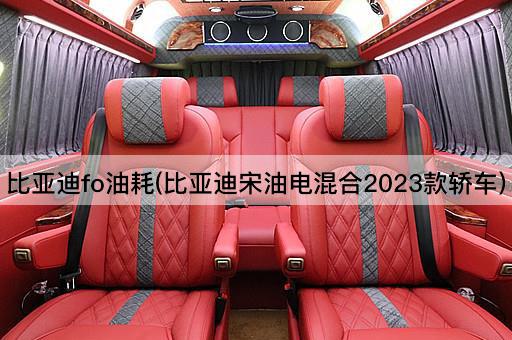 比亚迪fo油耗(比亚迪宋油电混合2023款轿车)