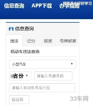 交通违章编号查询(查违章非本人车辆)