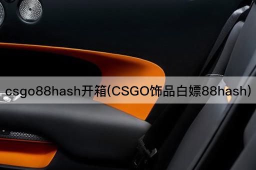 csgo88hash开箱(CSGO饰品白嫖88hash)
