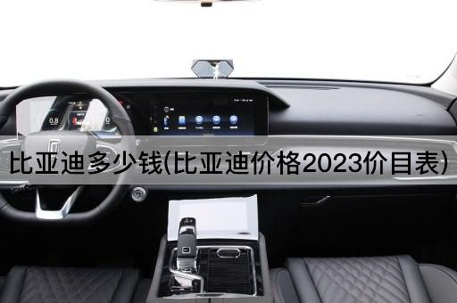 比亚迪多少钱(比亚迪价格2023价目表)