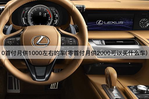 0首付月供1000左右的车(零首付月供2000可以买什么车)